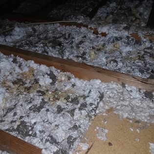 Attic insulation and timber from the business’s public Facebook gallery